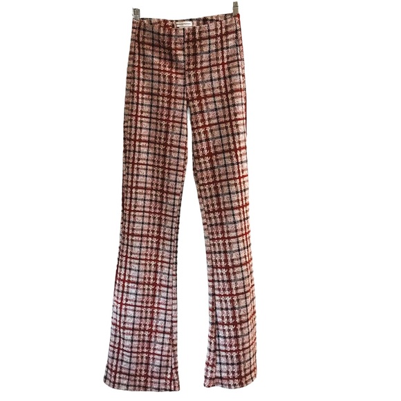 🌈UO Urban Outfitters Flare Stripped Pants Sz S - Picture 1 of 12